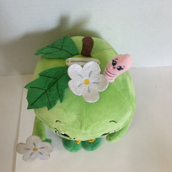 Shopkins Green Apple Bloom Plush COIN BANK & Stuffed Toy 2013 Moose Toys 12" - Picture 2 of 9